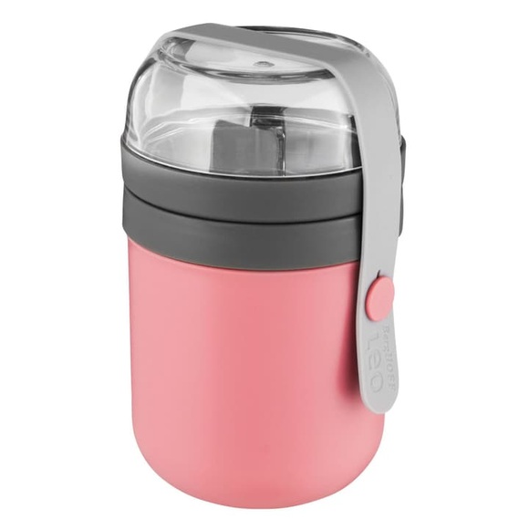 BergHOFF Lunchbox Leo 0.47 l Rosa Grau
