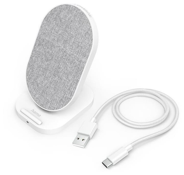 Hama QI-FC10S-Fab; 10 W; kabellose Smartphone-Ladestation; WS Ladegerät