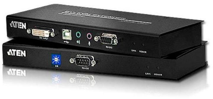 ATEN CE602-AT-G DVI, USB, Klinke, RS232 Extender (Verlängerung) über Netzwerkkabel RJ45 60 m
