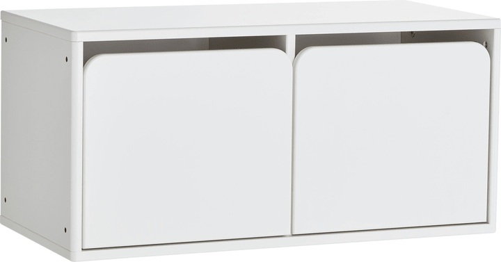 Flexa Shelfie Kommode mit 2 Türen auch zur Wandmontage geeignet Weiß deckend