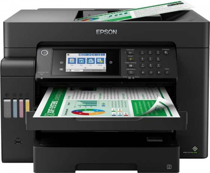 Epson EcoTank ET-16600 Tintenstrahl-Multifunktionsdrucker A3, A3+ Drucker, Scanner, Kopierer, Fax Tintentank-System,