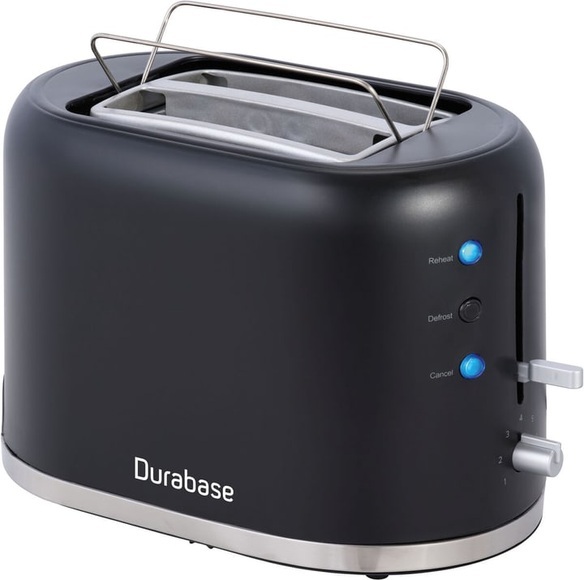 Durabase Toaster Black Silverring