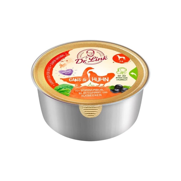 Dr. Link SUPER NATURAL Huhn, 125g Nassfutter