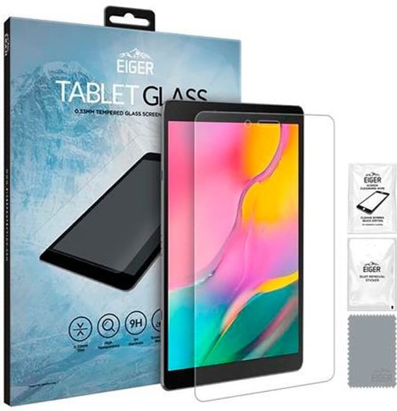 Eiger - Samsung Galaxy Tab A 8.0 (2019) Panzer Glas Display Schutzfolie Case Friendly (EGSP00545)