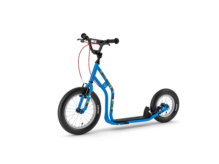 Wzoom Emoji Trottinett blau