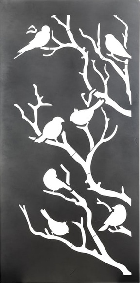 Paravent Birdie 200 x 100 cm anthrazit