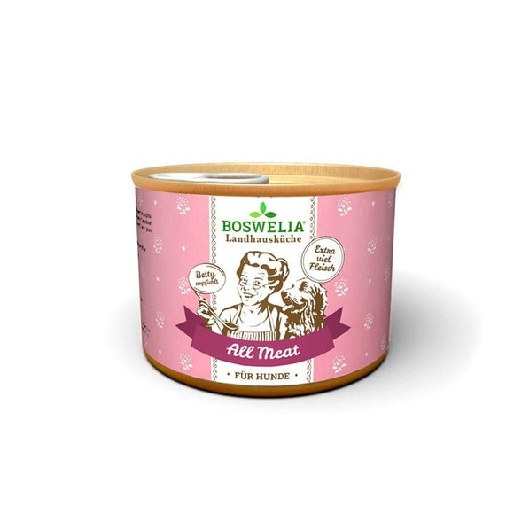Boswelia Landhausküche Hund All Meat, 200 g Nassfutter