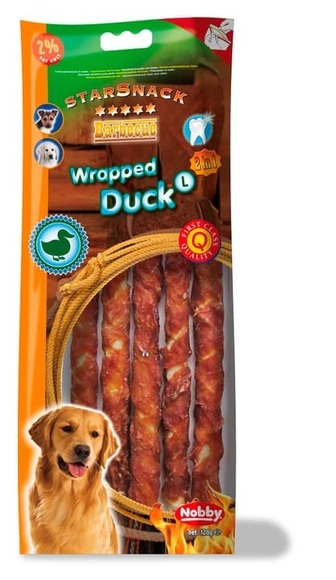 StarSnack Wrapped Duck, 128 g Barbecue L Hundeleckerli