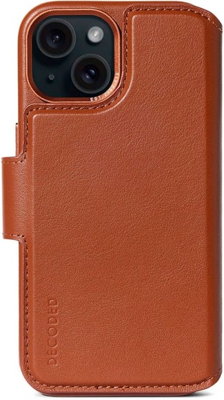 Decoded Detachable MagSafe Leather Wallet - iPhone 15 / Braun Smartphone Hülle