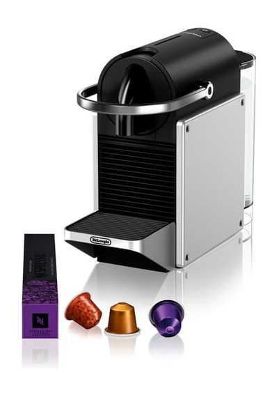 DE-LONGHI EN127.S PIXIE - Nespresso® Kaffeemaschine (Silber)