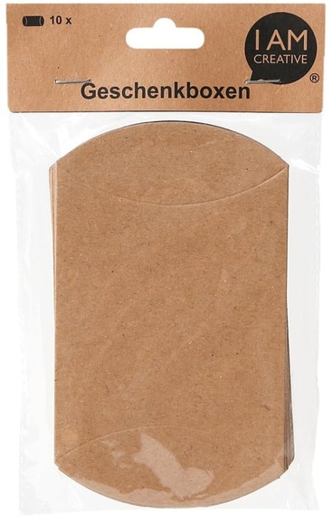Geschenkboxen braun 8.5 x 14 cm, 10 Stk.