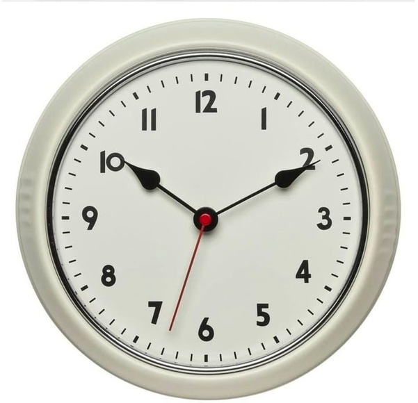 TFA Dostmann 60.3541.09 Funk Wanduhr 240 mm x 68 mm x 240 mm Beige