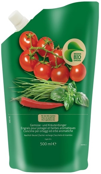 Migros-Bio Garden Gemüse- und Kräuterdünger Nachfüller, 500 ml