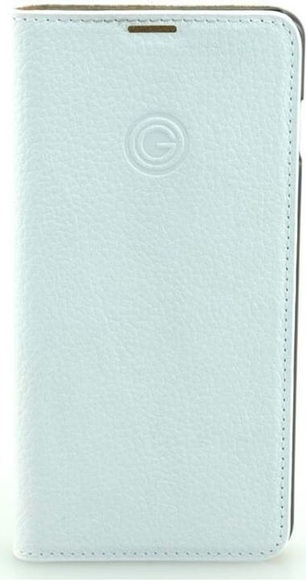 Mike Galeli - Huawei P30 Lite Echtleder Book Case Tasche Flip Cover (MARCP30L-M03) - Weiss