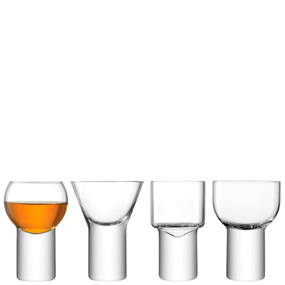 4er Set assort. Boris Digestif Glas klar