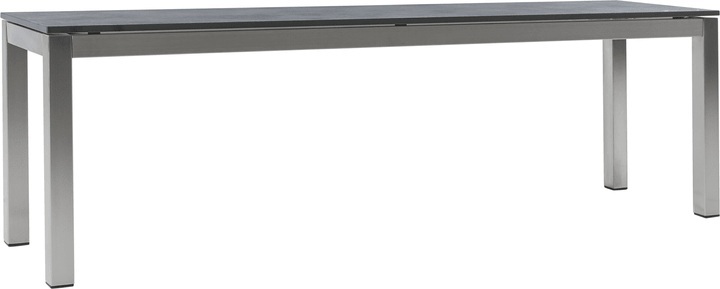LOCARNO, 200 cm, Gestell Edelstahl, Platte HPL Gartenbank