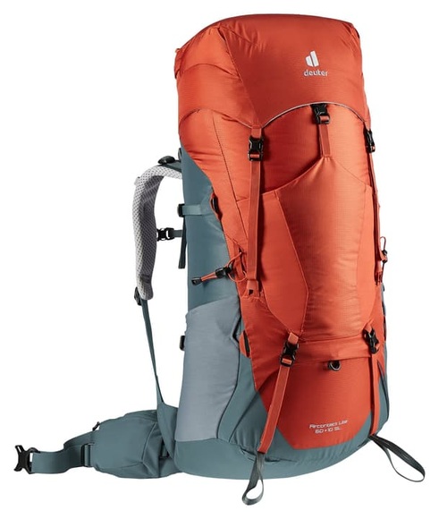 Deuter Damen Aircontact Lite 60+10 SL Rucksack (Rot)