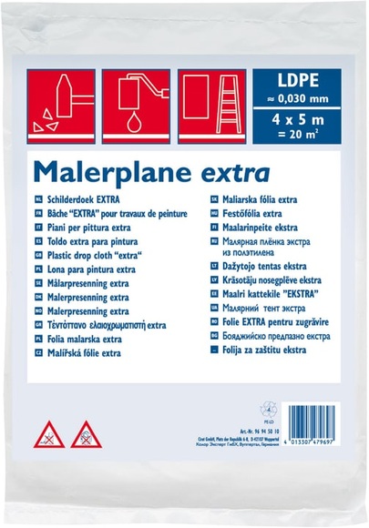 Color Expert Abdeckplane gefaltet 4x5m,