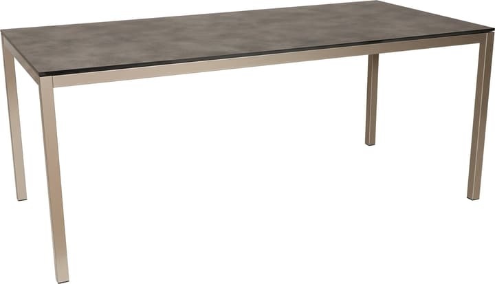 LOCARNO, 220 cm, Gestell Polar Silber, Platte HPL Gartentisch