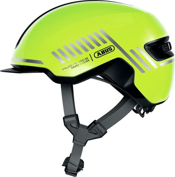 Abus HUD-Y Velohelm neongelb