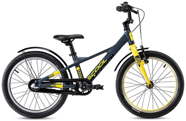s'cool XXlite EVO 18 Kinder darkgrey/yellow matt 18