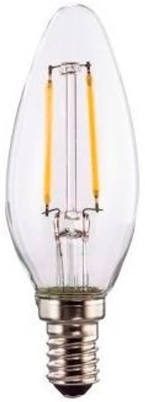LED-Filament; E14; 806lm ersetzt 60W; Kerzenlampe; Warmweiss LED Lampe