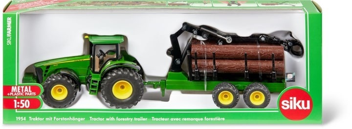 Traktor mit Forstanhänger