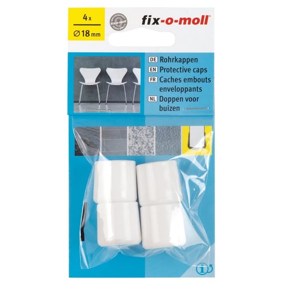 Fix-O-Moll Rohrkappe Ø 18 mm 4 x Rohrkappen