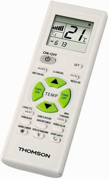 Thomson Roc1205 Universal-Fernbedienung für Klimageräte Fernbedienung