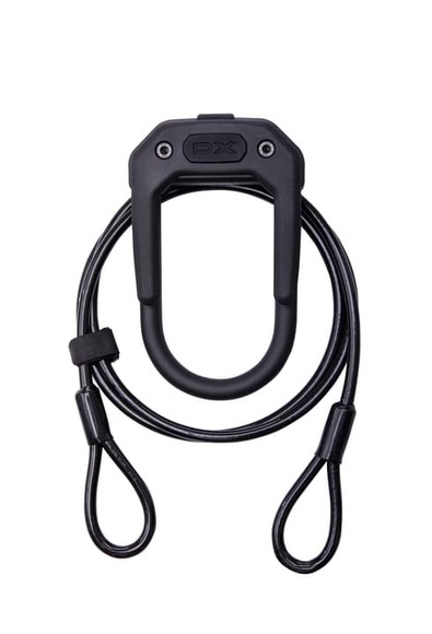 Hiplok DX Plus Bügelschloss inkl. Kabel all black 2021 Bügelschlösser