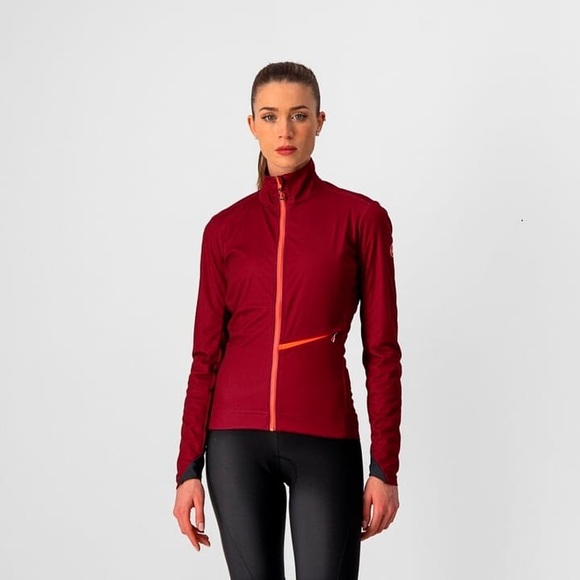 Castelli Go Jacke Damen rot 2021 XL Rennvelo Jacken