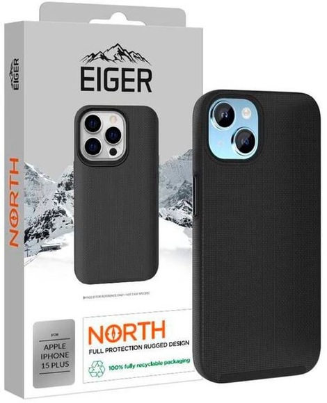 Eiger North Case iPhone 15 Plus schwarz Smartphone Hülle