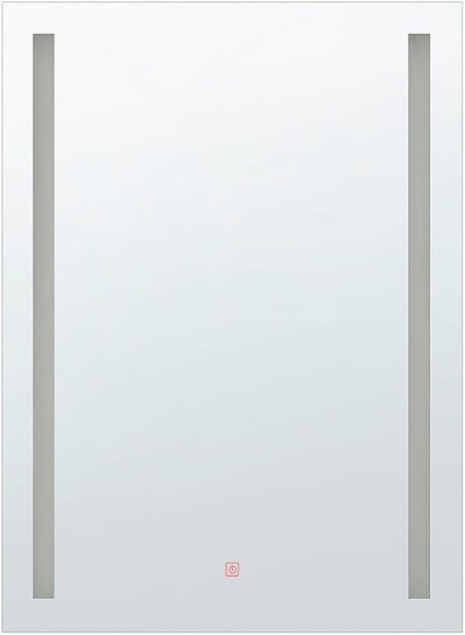 Beliani Badspiegel mit LED-Beleuchtung rechteckig 60 x 80 cm MARTINET