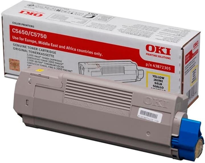 Original Tintenpatrone gelb OKI 43872305