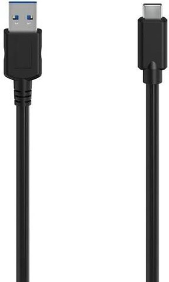 Hama USB-C-Kabel; USB-C-Stecker - USB-A-Stecker; USB 3.2 Gen1; 5 Gbit/s Kabel
