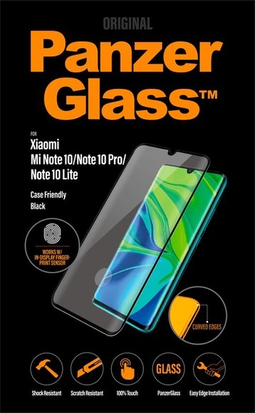 PanzerGlass Displayschutz Mi Note 10, Schutzfolie