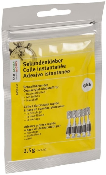 Sekundenkleber Quick 5 Stück x 0.5g