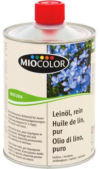 Miocolor Natura Leinöl rein Farblos 500 ml