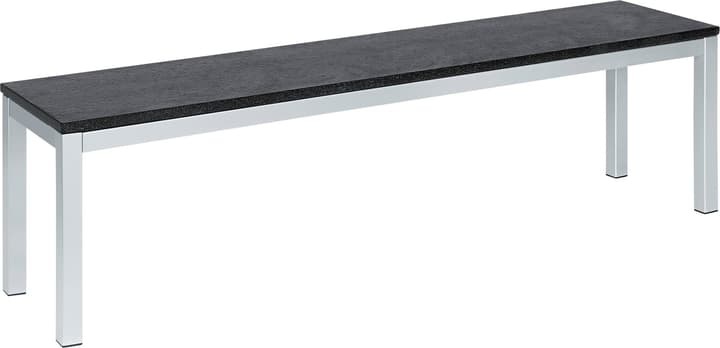 LOCARNO, 120 cm, Gestell Edelstahl, Platte Granit Gartenbank