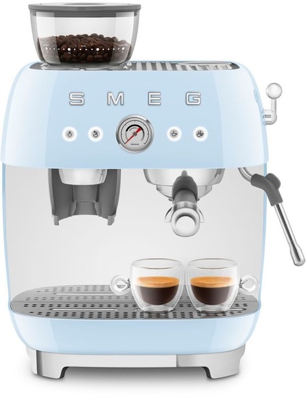 Smeg 50's Style Egf03Pbeu pastellblau Siebträgermaschine