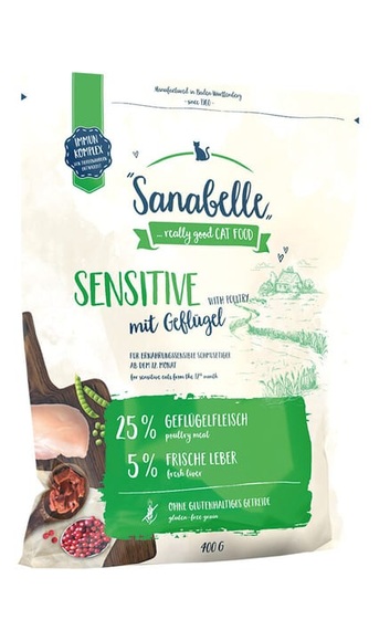 Sanabelle Sensitive mit Geflügel, 400 g Trockenfutter