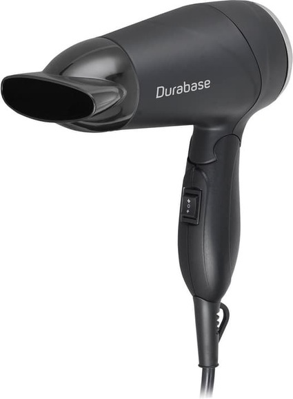 Durabase Reisehaartrockner black/silver Reise-Haartrockner