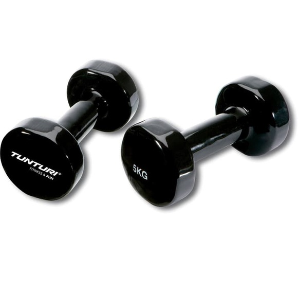 Tunturi - 2er-Set Kurzhanteln 5 kg - Schwarz
