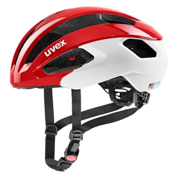 UVEX Rise CC Helm rot/weiß 2022 52-56cm Rennvelohelme
