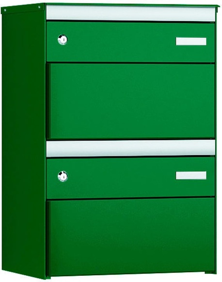 Stebler 2er Gruppe s:box 13 Moosgrün/Moosgrün Briefkasten