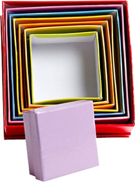 I AM CREATIVE Pappmaché Schachteln quadrat
