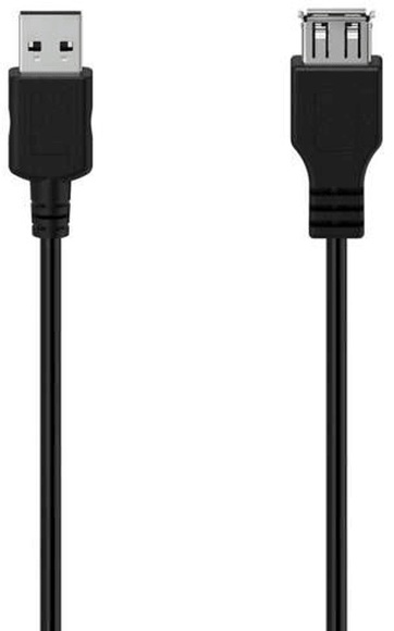 Hama USB-Verlängerungskabel; USB 2.0; 480 Mbit/s; 3 m USB-Verlängerungskabel