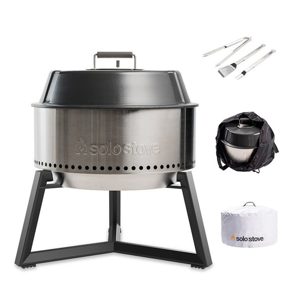 Solo Stove - Grill ULTIMATE BUNDLE - silber - Edelstahl - 56 cm
