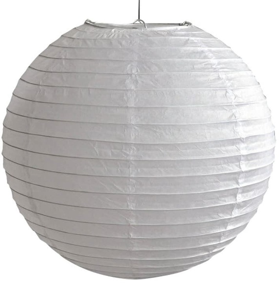China weiss, rund Papierschirm