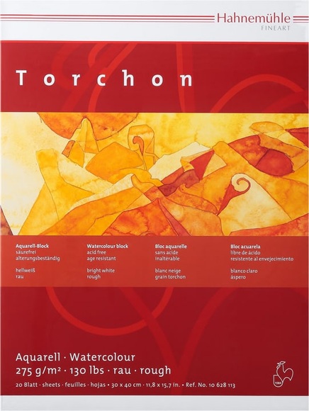 Pebeo Hahnemühle Torchon Aquarell-Block 30x40